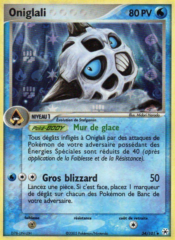 Oniglali 34 — EX Hidden Legends (French Pokémon TCG card)