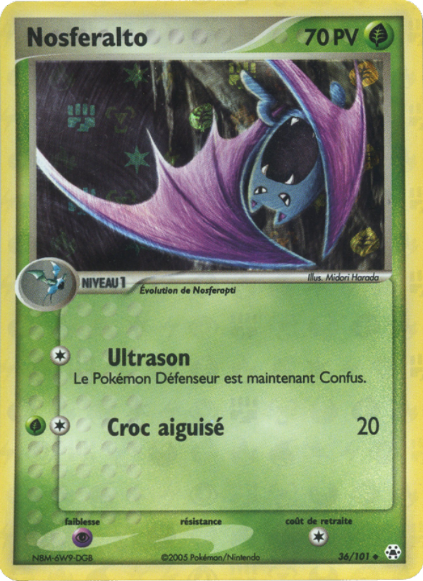 Nosferalto 36 — EX Hidden Legends (French Pokémon TCG card)