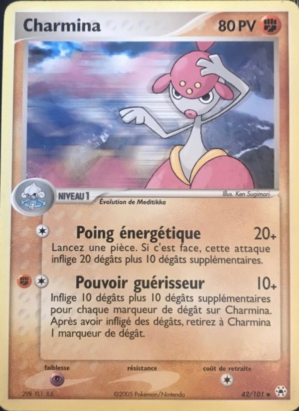Charmina 42 — EX Hidden Legends (French Pokémon TCG card)