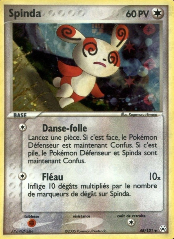 Spinda 48 — EX Hidden Legends (French Pokémon TCG card)