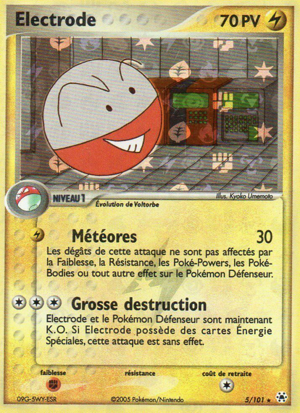 Electrode 5 — EX Hidden Legends (French Pokémon TCG card)