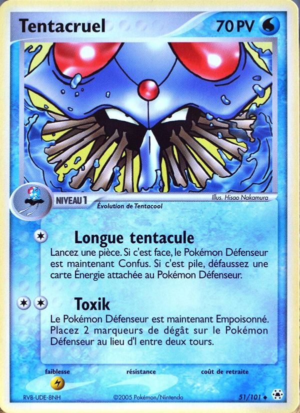 Tentacruel 51 — EX Hidden Legends (French Pokémon TCG card)