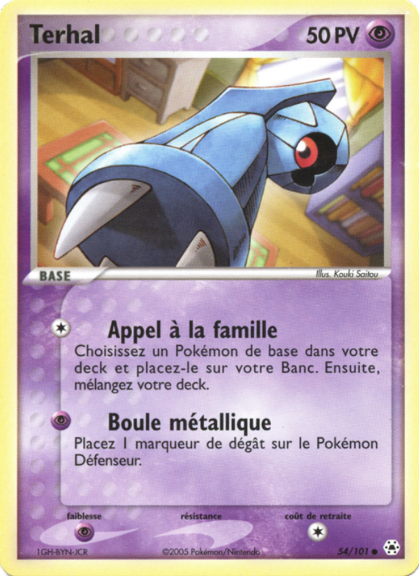 Terhal 54 — EX Hidden Legends (French Pokémon TCG card)