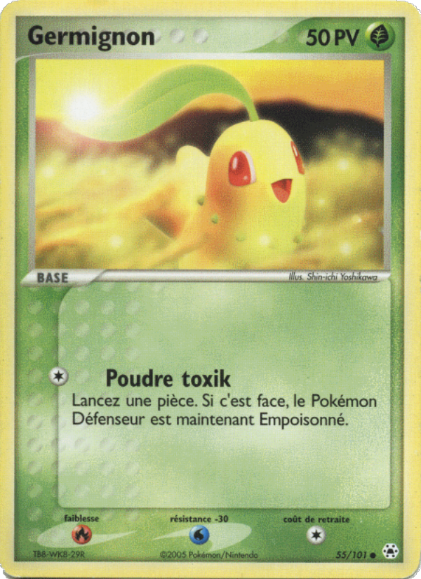 Germignon 55 — EX Hidden Legends (French Pokémon TCG card)