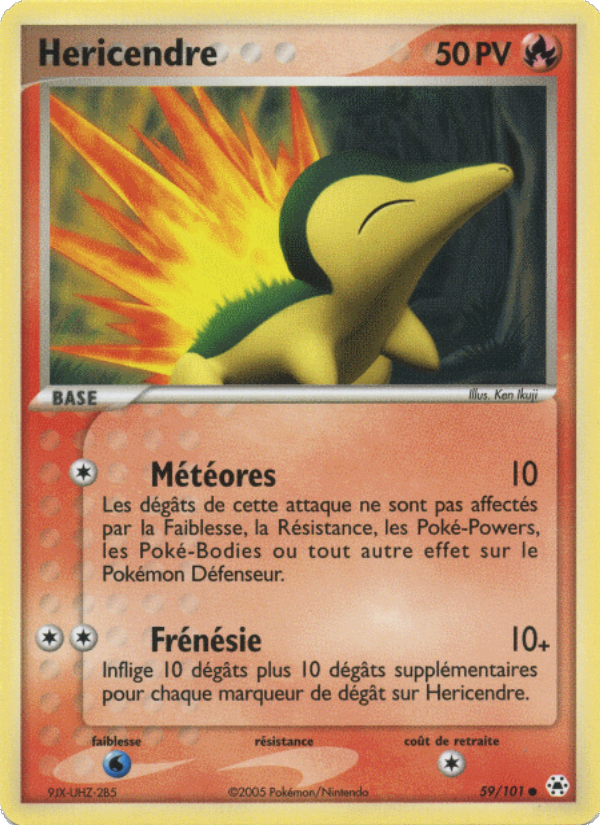Hericendre 59 — EX Hidden Legends (French Pokémon TCG card)