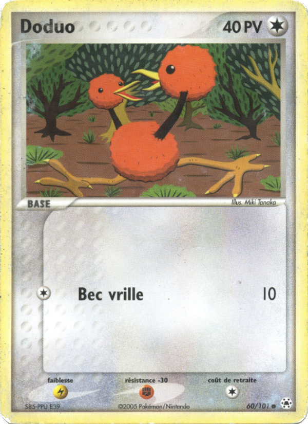 Doduo 60 — EX Hidden Legends (French Pokémon TCG card)
