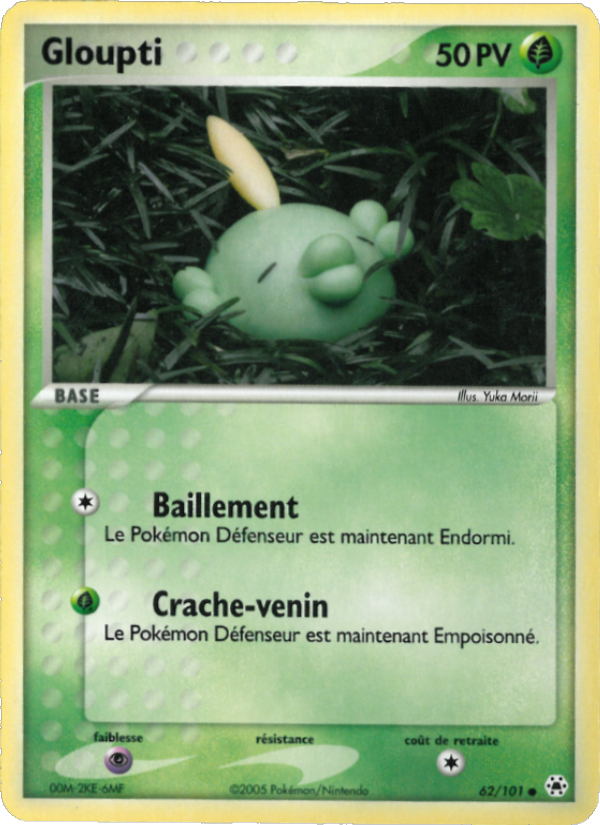 Gloupti 62 — EX Hidden Legends (French Pokémon TCG card)