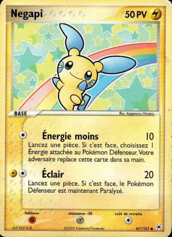 Negapi 67 — EX Hidden Legends (French Pokémon TCG card)