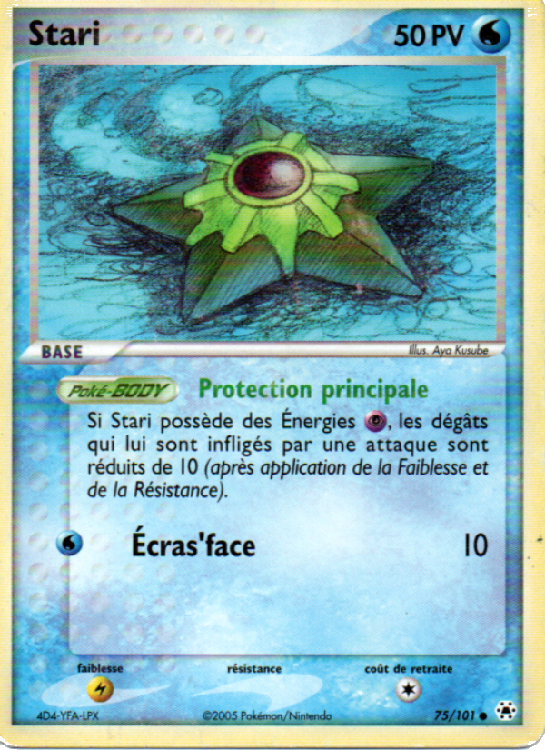 Stari 75 — EX Hidden Legends (French Pokémon TCG card)