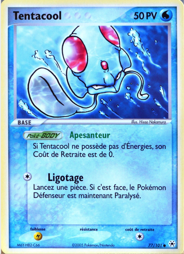 Tentacool 77 — EX Hidden Legends (French Pokémon TCG card)