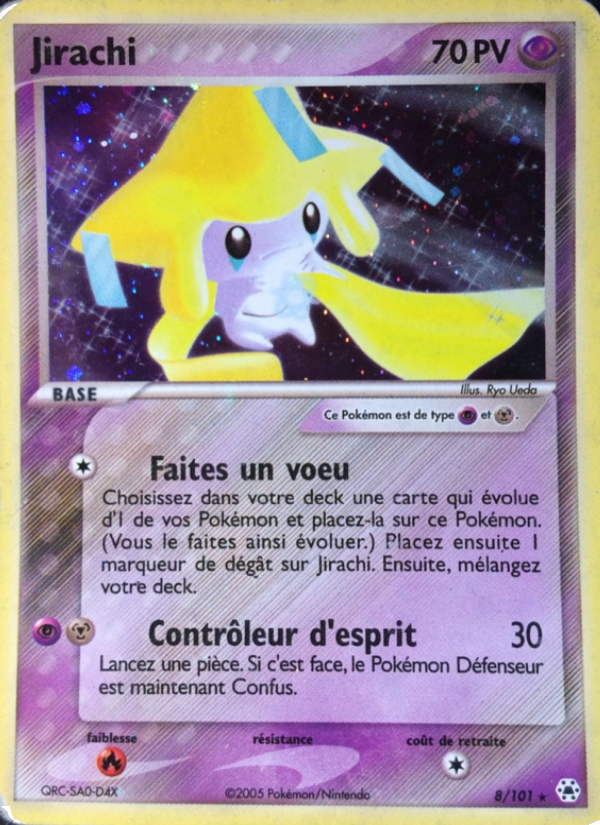 Jirachi 8 — EX Hidden Legends (French Pokémon TCG card)