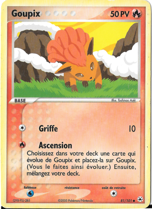 Goupix 81 — EX Hidden Legends (French Pokémon TCG card)