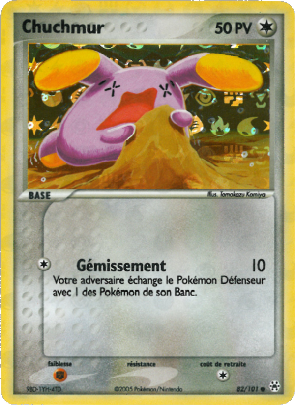 Chuchmur 82 — EX Hidden Legends (French Pokémon TCG card)