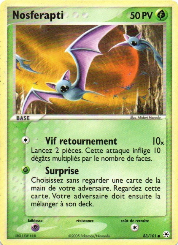 Nosferapti 83 — EX Hidden Legends (French Pokémon TCG card)