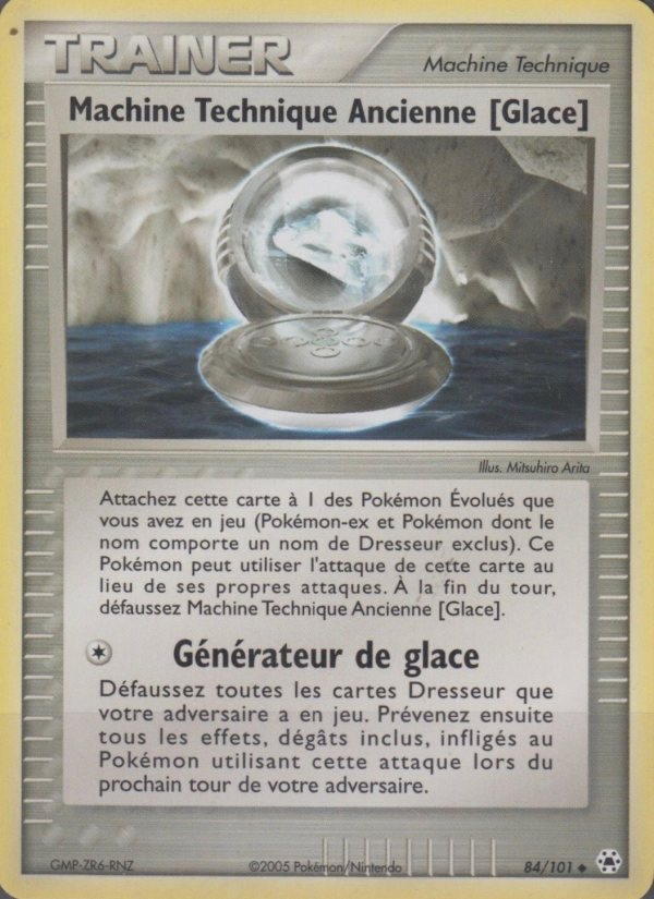 Machine Technique Ancienne [Glace] 84 — EX Hidden Legends (French Pokémon TCG card)
