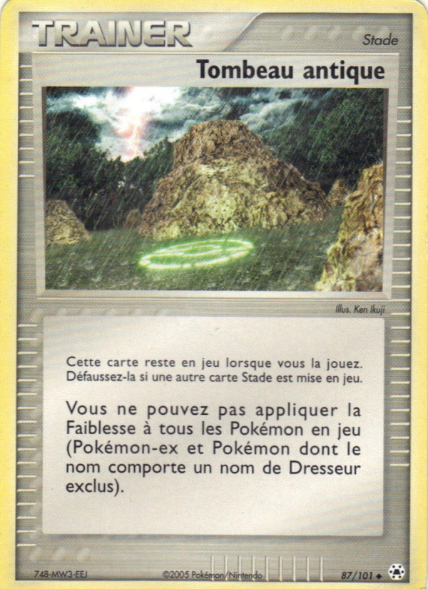 Tombeau antique 87 — EX Hidden Legends (French Pokémon TCG card)
