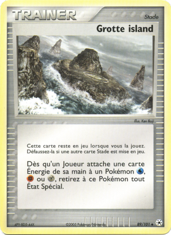 Grotte island 89 — EX Hidden Legends (French Pokémon TCG card)