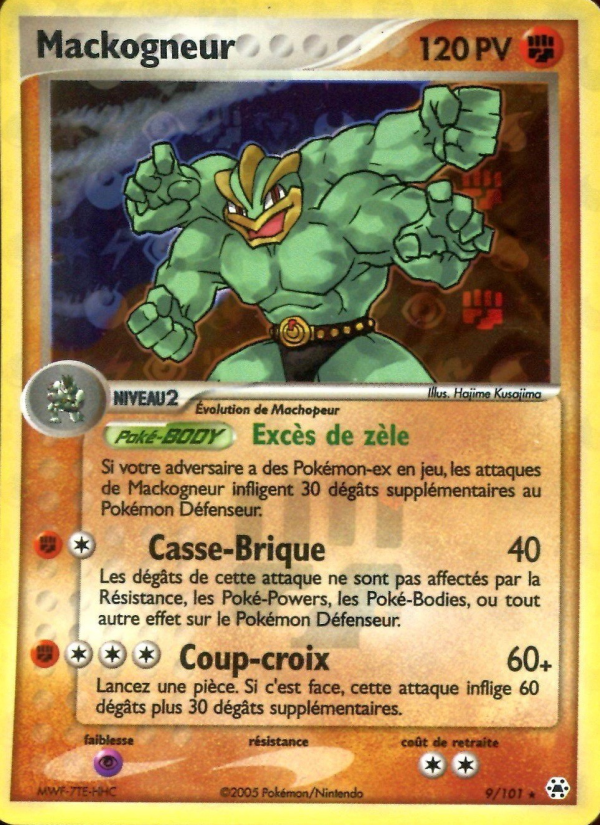 Mackogneur 9 — EX Hidden Legends (French Pokémon TCG card)