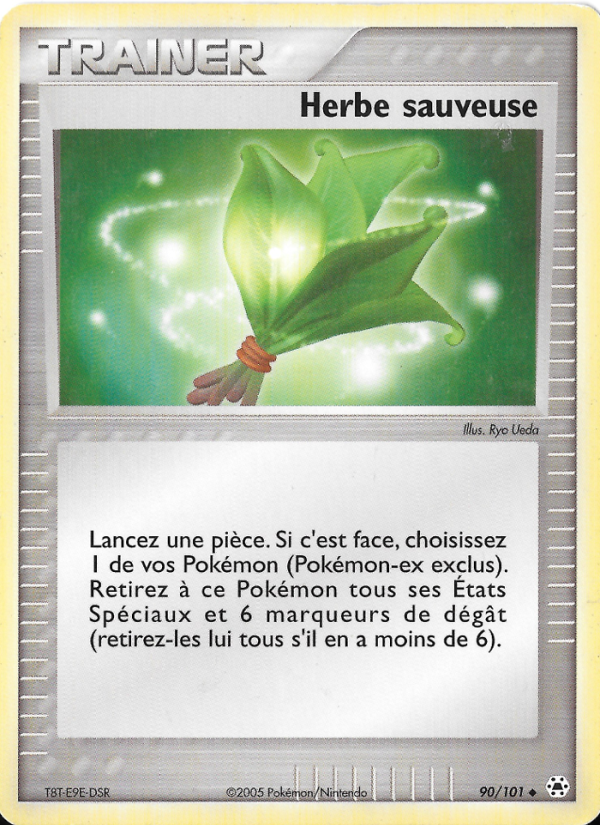 Herbe sauveuse 90 — EX Hidden Legends (French Pokémon TCG card)