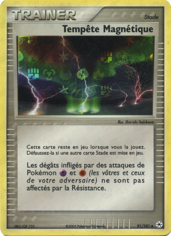 Tempête Magnétique 91 — EX Hidden Legends (French Pokémon TCG card)