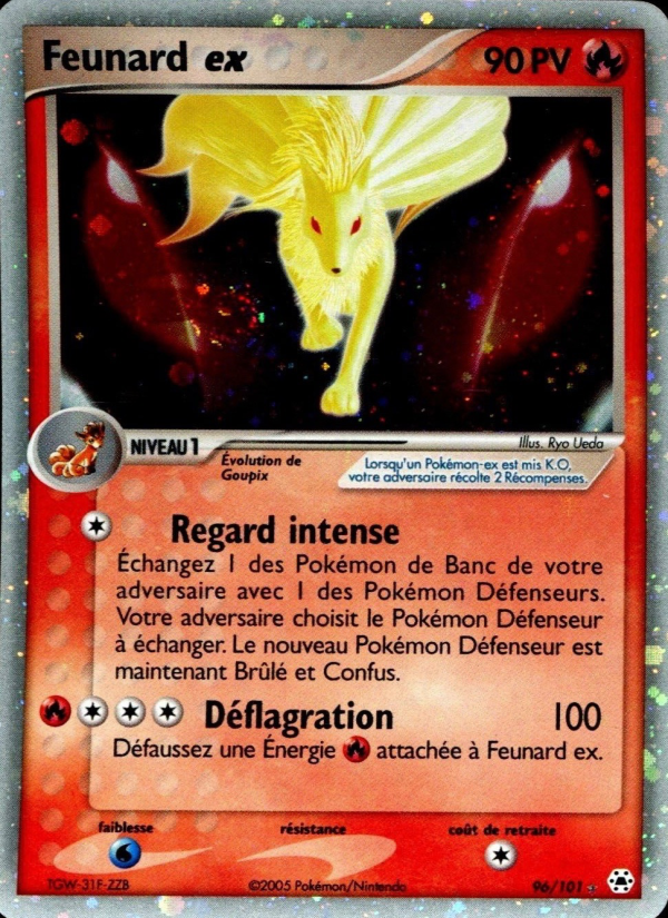 Feunard ex 96 — EX Hidden Legends (French Pokémon TCG card)