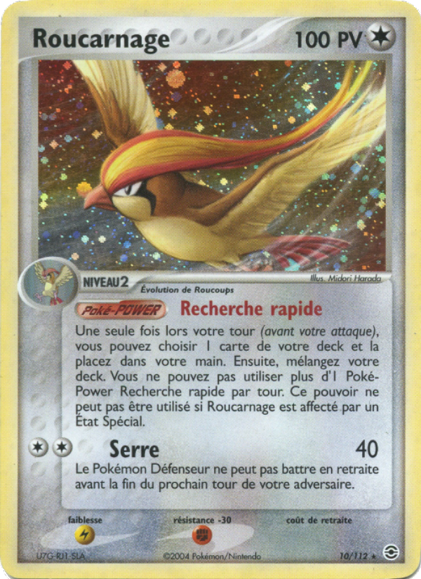 Roucarnage 10 — EX FireRed & LeafGreen (French Pokémon TCG card)