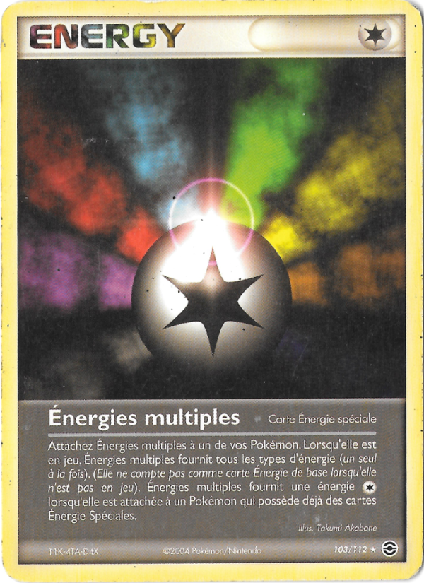 Énergies multiples 103 — EX FireRed & LeafGreen (French Pokémon TCG card)
