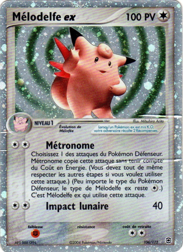 Mélodelfe ex 106 — EX FireRed & LeafGreen (French Pokémon TCG card)