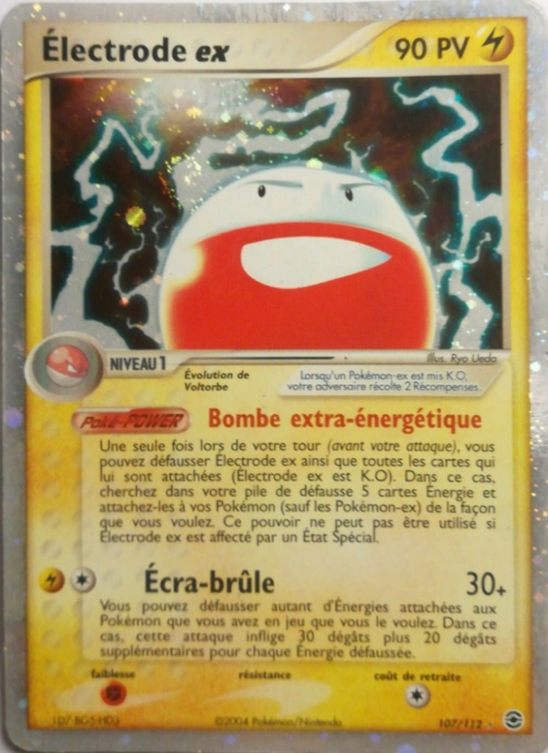 Électrode ex 107 — EX FireRed & LeafGreen (French Pokémon TCG card)