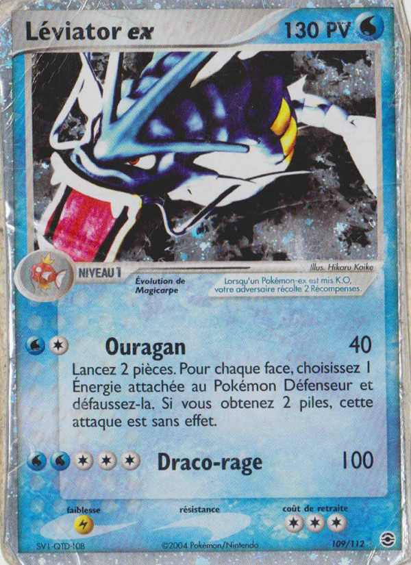 Léviator ex 109 — EX FireRed & LeafGreen (French Pokémon TCG card)