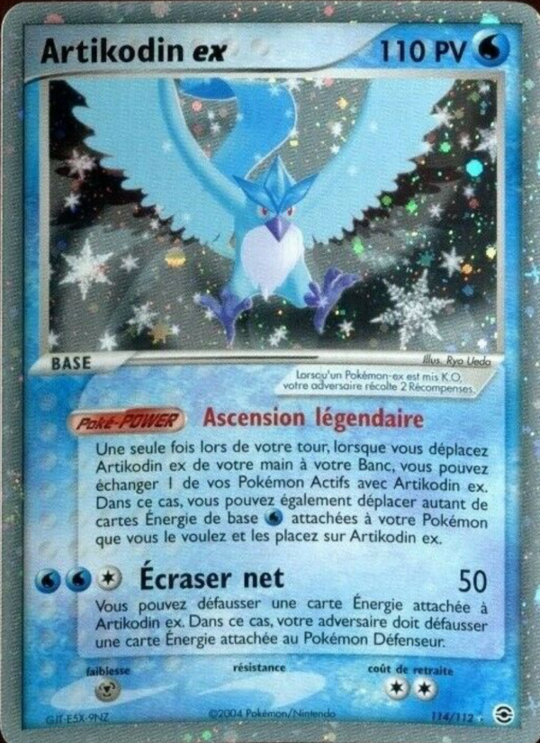 Artikodin ex 114 — EX FireRed & LeafGreen (French Pokémon TCG card)