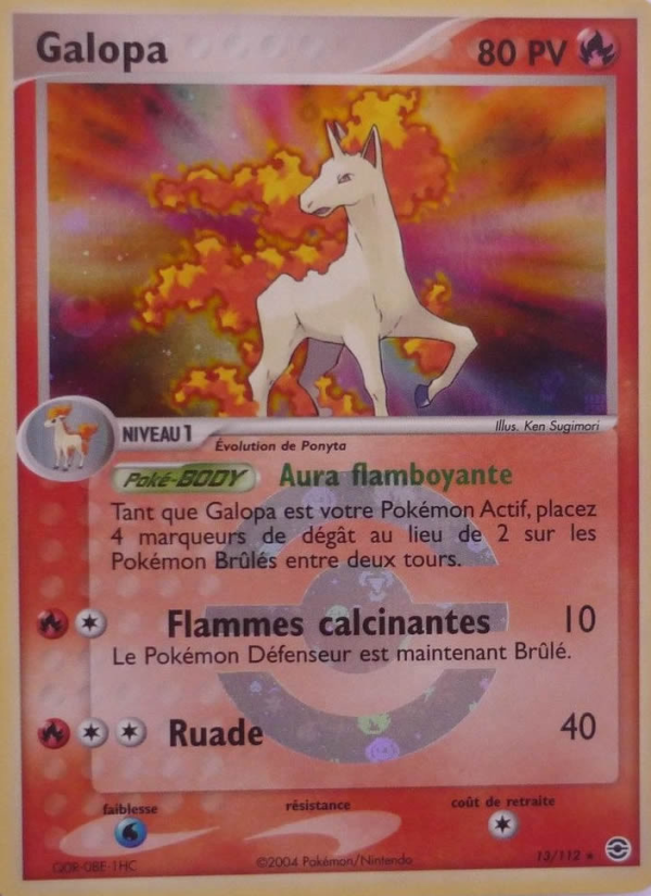 Galopa 13 — EX FireRed & LeafGreen (French Pokémon TCG card)