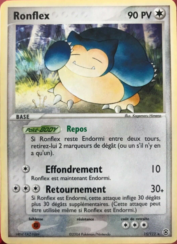 Ronflex 15 — EX FireRed & LeafGreen (French Pokémon TCG card)