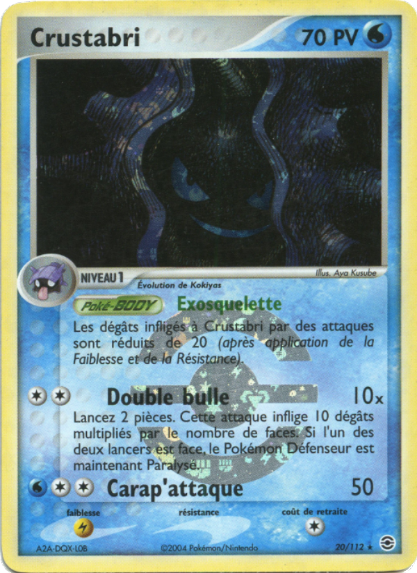 Crustabri 20 — EX FireRed & LeafGreen (French Pokémon TCG card)
