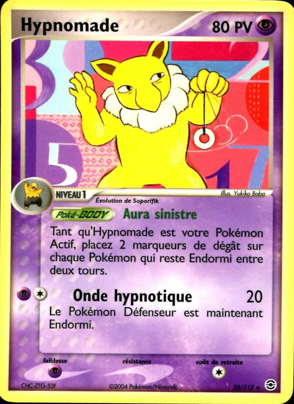 Hypnomade 25 — EX FireRed & LeafGreen (French Pokémon TCG card)