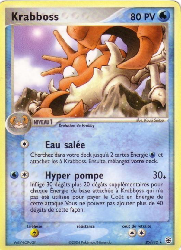 Krabboss 26 — EX FireRed & LeafGreen (French Pokémon TCG card)