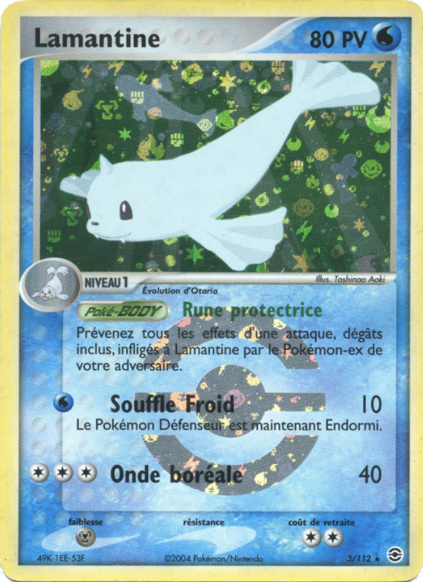 Lamantine 3 — EX FireRed & LeafGreen (French Pokémon TCG card)