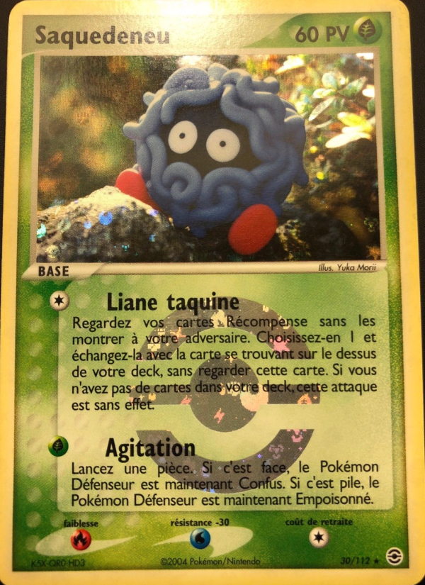 Saquedeneu 30 — EX FireRed & LeafGreen (French Pokémon TCG card)