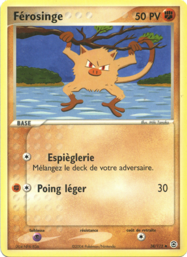 Férosinge 38 — EX FireRed & LeafGreen (French Pokémon TCG card)