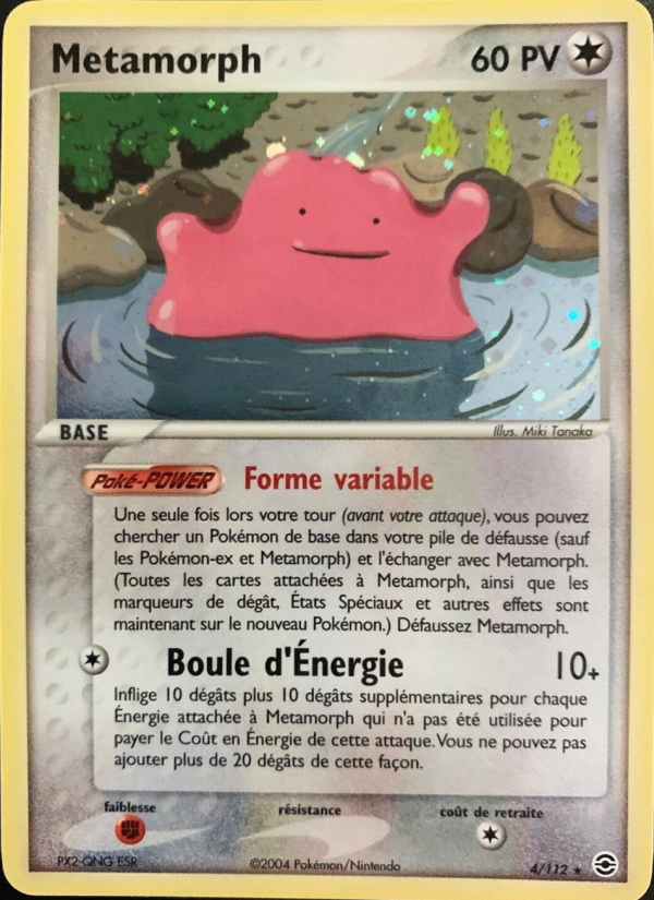 Metamorph 4 — EX FireRed & LeafGreen (French Pokémon TCG card)