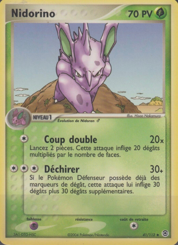 Nidorino 41 — EX FireRed & LeafGreen (French Pokémon TCG card)