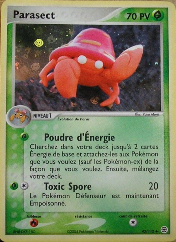 Parasect 43 — EX FireRed & LeafGreen (French Pokémon TCG card)