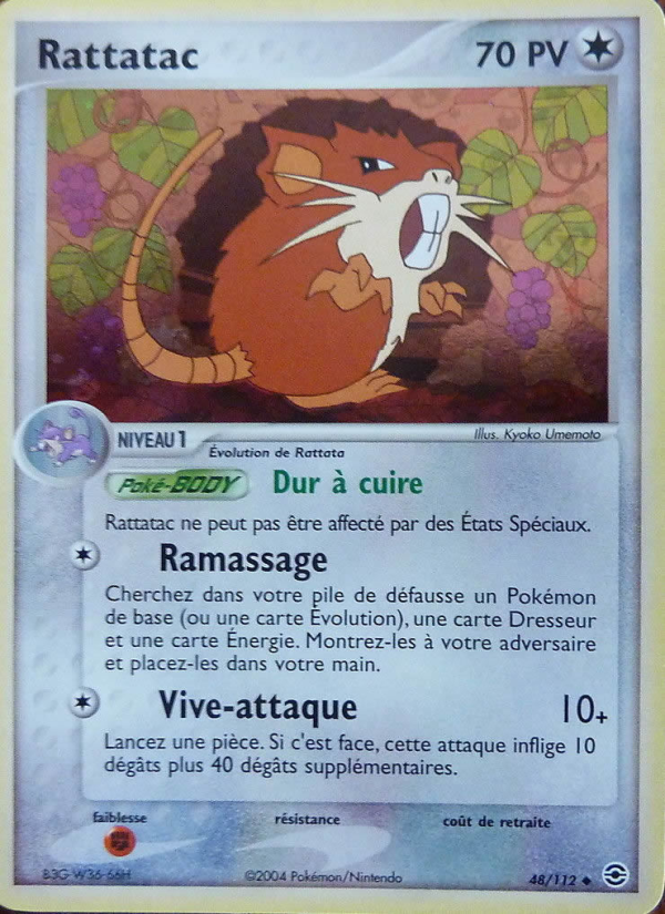 Rattatac 48 — EX FireRed & LeafGreen (French Pokémon TCG card)