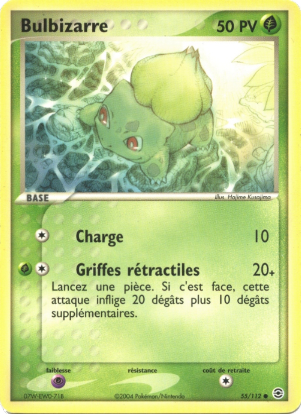 Bulbizarre 55 — EX FireRed & LeafGreen (French Pokémon TCG card)