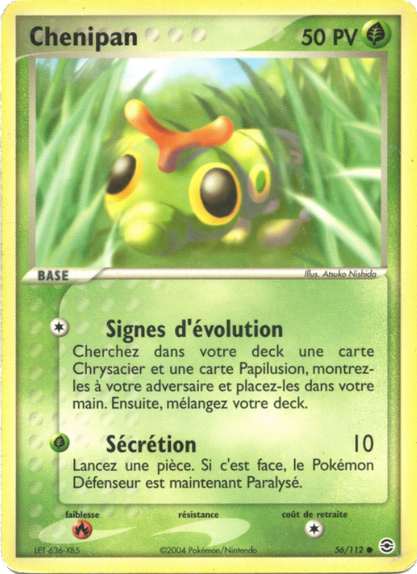 Chenipan 56 — EX FireRed & LeafGreen (French Pokémon TCG card)