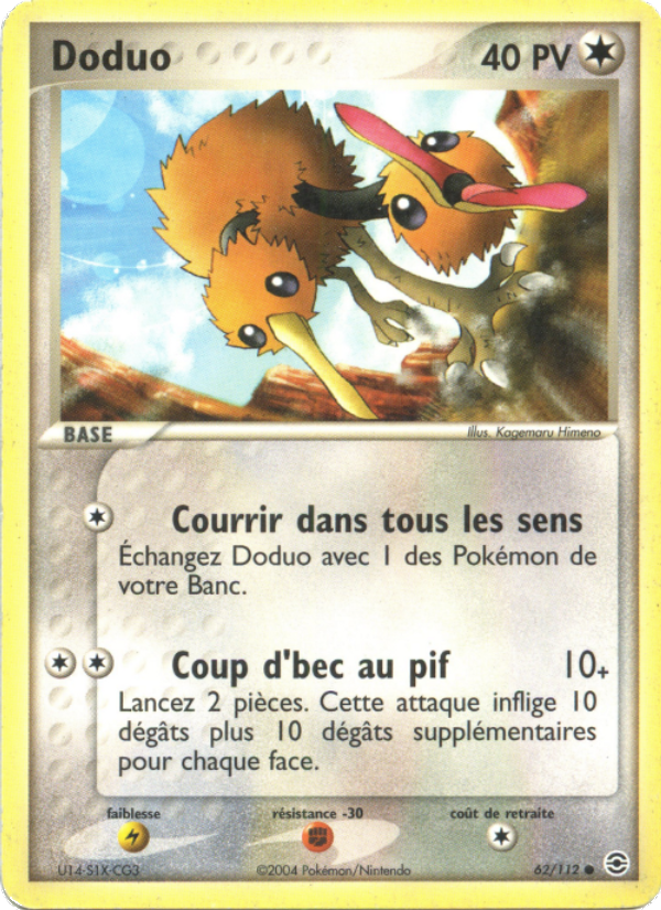 Doduo 62 — EX FireRed & LeafGreen (French Pokémon TCG card)