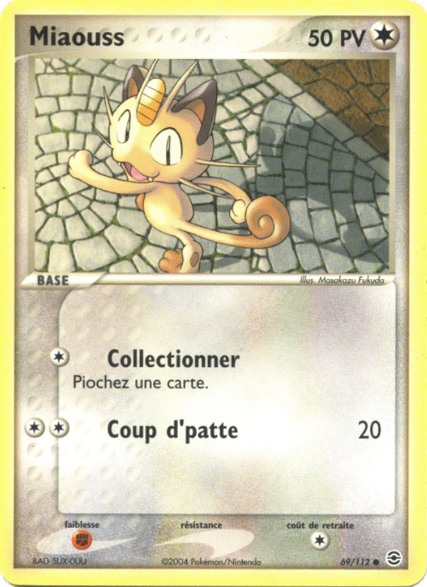 Miaouss 69 — EX FireRed & LeafGreen (French Pokémon TCG card)