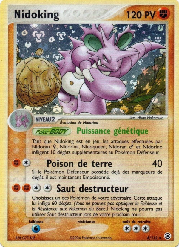 Nidoking 8 — EX FireRed & LeafGreen (French Pokémon TCG card)