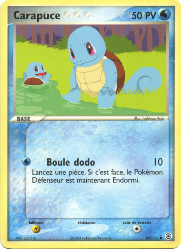 Carapuce 82 — EX FireRed & LeafGreen (French Pokémon TCG card)
