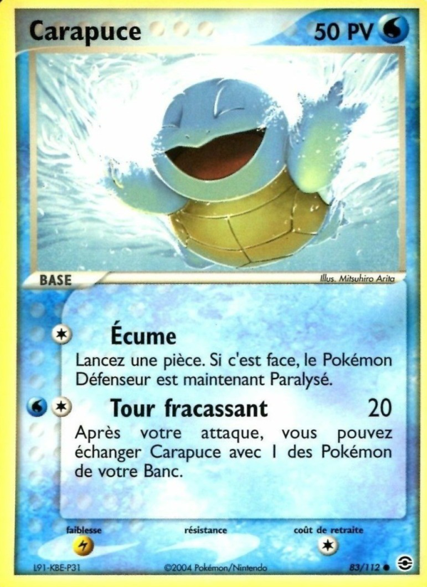 Carapuce 83 — EX FireRed & LeafGreen (French Pokémon TCG card)